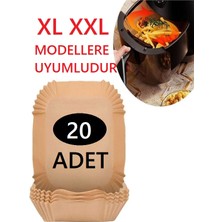 Uzaypix Xl Xxl Modeller Için Airfryer Pişirme Kağıdı Fritöz Yağlı Kağıt 20 Adet Büyük Airfryerler Için Uygun