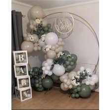 Best Parti Adaçayı Deniz Kumu ve Beyaz Balon Seti 70 Adet