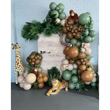 Best Parti Deniz Kumu Okaliptüs Kahverengi Balon Seti 70 Adet