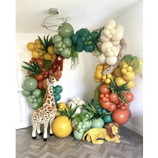 Best Parti Yanık Turuncu-Zerdeçal-Deniz Kumu-Küf Yeşili-Ada Çayı Balon Seti 100 Adet