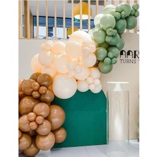 Best Parti Karamel-Okaliptus-Somon Balon Seti 100 Adet