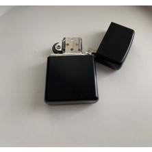 Ni Aksesuar Zippo Modeli Siyah Renk Benzinli Çakmak