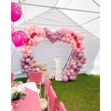 Rönesans Parti Toz Pembe ve Makaron Pembe Balon Seti 100 Adet