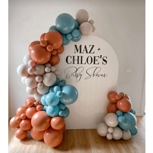 Rönesans Parti Derin Okyanus Yanık Turuncu Deniz Kumu Balon Seti 50 Adet