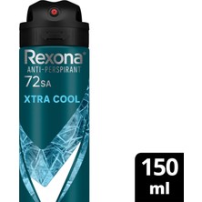 Rexona Men Erkek Sprey Deodorant Xtra Cool 72 Saat Kesintisiz Üstün Koruma 150 ml