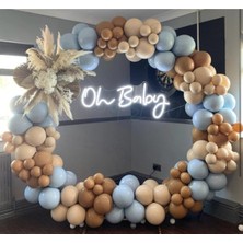 Best Parti Karamel Deniz Kumu Fırtına Mavisi Balon Seti 50 Adet