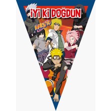 Parti Furyası Naruto Doğum Günü Konsepti Afişli 8 Kişilik Naruto Doğum Günü Seti 