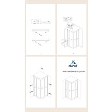 Durul Duşakabin Kare 5mm Buzlu H:190 cm