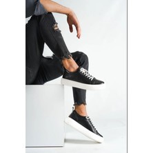 Mubiano M3-Sb Siyah/Beyaz Hakiki Deri Erkek Spor Ayakkabı & Sneaker