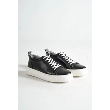 Mubiano M3-Sb Siyah/Beyaz Hakiki Deri Erkek Spor Ayakkabı & Sneaker