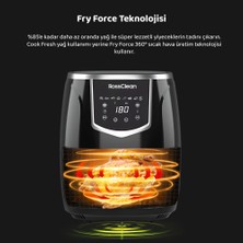 RossClean Cook Fresh 5,5l Dijital Airfryer Fritöz