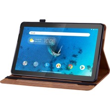 Zhkj Shop Lenovo Tab M10 TB-X605 Kahverengi Için Tablet Kılıfı (Yurt Dışından)