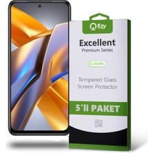 Kzy Xiaomi Redmi Poco M5S Temperli Ekran Koruyucu Kırılmaz Cam Ekonomik 5'li Paket