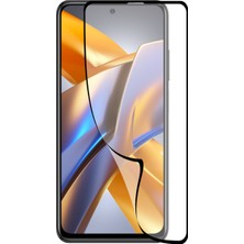 Kzy Xiaomi Redmi Poco M5S Tam Kaplayan Fiber Nano Ekran Koruyucu Cam