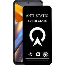 Kzy Xiaomi Redmi Poco M5S Tam Kaplayan Anti Statik Çizilmez Safir Ekran Koruyucu Cam