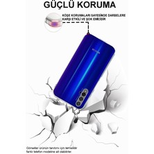 Kzy Huawei Honor 20 ile Uyumlu Kapak Kamera Korumalı Tıpalı Silikon Şeffaf Kılıf