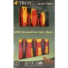 Troy 22311 Vde Izoleli Tornavida Seti, 8 Parça