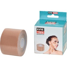 Kinetape Yüz Yoga Için 5 Metre x 5 cm Yüz Bölgesi Için Ten Rengi