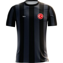 ACR Giyim Kişiye Özel Futbol Forması, Hediyelik Forma Tek Üst Gri Siyah BEYAZ18 Modeli
