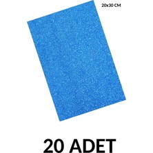 Ticon A4 Simli Yapışkanlı Eva 20 Adet 20 x 30 cm Mavi