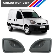 Moda Garage Kangoo Mk1 Kasa Iç Açma Kolu Gri Renk Sağ ve Sol Set 1997 2007 M2068-2