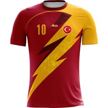 ACR Giyim ACR Futbol Forması Kişiye Özel Şimşek Modeli Hızlı Kuruma Tek Üst Hediyelik