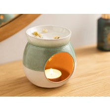 English Home Freda Seramik Buhurdanlık 10,5 x 10,5 x 10,5 cm Yeşil