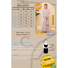 FERACE Kadın Buyuk Beden Viskon Uzun Anne Elbise