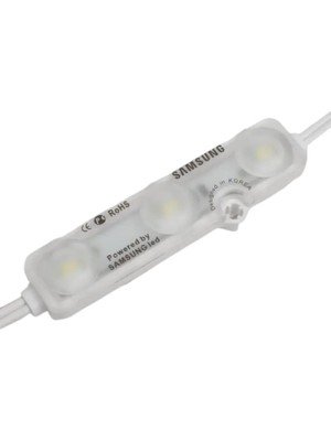 Dora Led Samsung 3'lü Led Modül 12 Volt Kırmızı -10 Adet