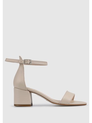 ProvoQ Ten Rengi Kadın Topuklu Sandalet