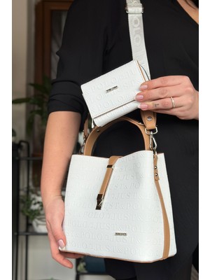 Just Polo Pamuk Dokuma Uzun Askılı 4 Bölmeli Kadın Çapraz Omuz ve El Çantası 22CM-20CM-9CM LB-4002