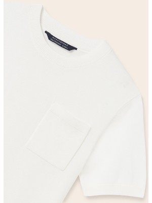 Mayoral Erkek Çocuk Kısa Kol T-Shirt Krem 6332