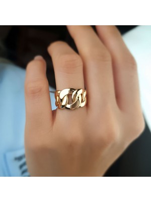 Engingold 14K Sade Altın Halka Gurmet Yüzük