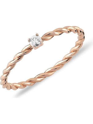 Engingold 14K Altın Forte Mini Burgu Yüzük