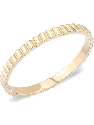 Engingold 14K Altın Aldante Curve Yüzük