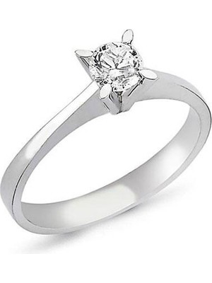 Engingold 14 Ayar Altın Tektaş Yüzük