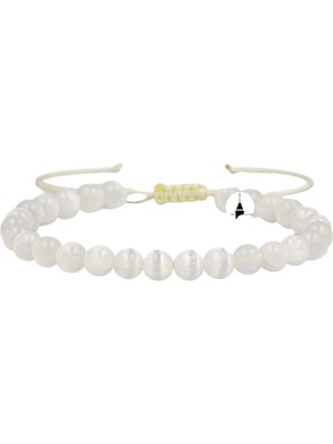 Osmanlı Doğal Taş Selenit 6 mm Merdiven Kapama Doğal Taş Bileklik