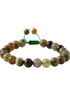 Osmanlı Doğal Taş Tsavorit Lal 8 mm Merdiven Kapama Doğal Taş Bileklik