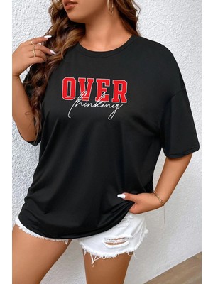 Trendypassion Unisex Over Thinking Baskılı T-Shirt