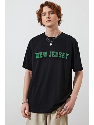 Trendypassion Unisex New Jersey Baskılı T-Shirt