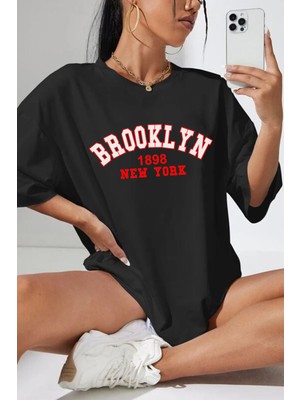 Trendypassion Unisex Brooklyn Baskılı Tshirt