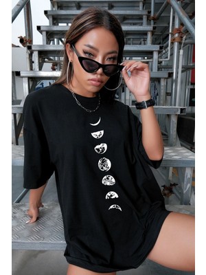 Trendypassion Unisex Moon Phases Baskılı Tshirt