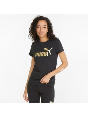 Puma Ess+ Metallic Logo Kadın Tişört 84830301