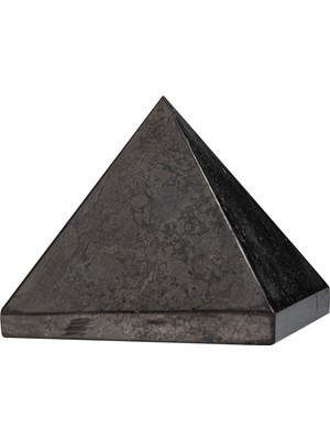 Osmanlı Doğal Taş Şungit Doğal Taş Piramit - 6cm