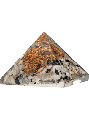 Osmanlı Doğal Taş Rutilli Kuvars Doğal Taş Organit Piramit - 3cm