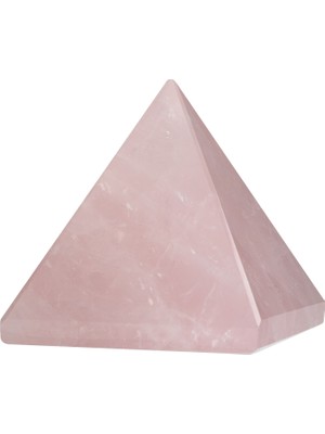 Osmanlı Doğal Taş Pembe Kuvars Doğal Taş Piramit - 3cm