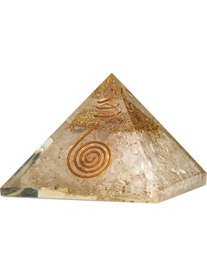 Osmanlı Doğal Taş Selenit Doğal Taş Organit Piramit - 6cm