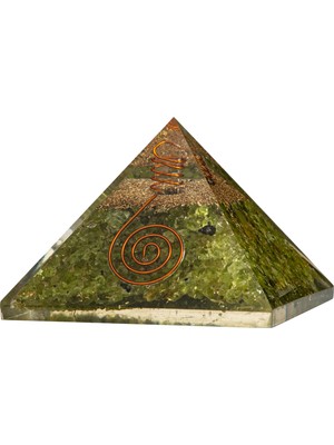 Osmanlı Doğal Taş Zebercet Doğal Taş Organit Piramit - 9cm