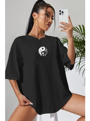 Trendypassion Unisex Yin & Yang Baskılı T-Shirt