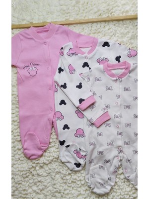 Yalın Bebek Giyim Necix's Ay Benek Baskılı Alt Üst Takım-Prenses Tulum-Çorap-Mendil-Önlük-Ayıcıklı Patik